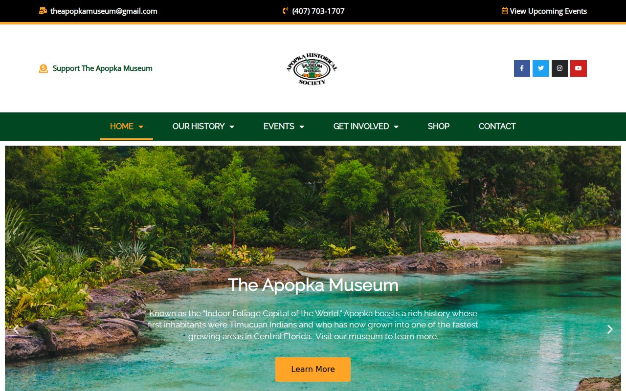 Apopka Museum research request page for local family and place history