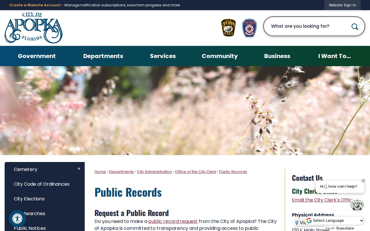 Apopka residents directory public records routes