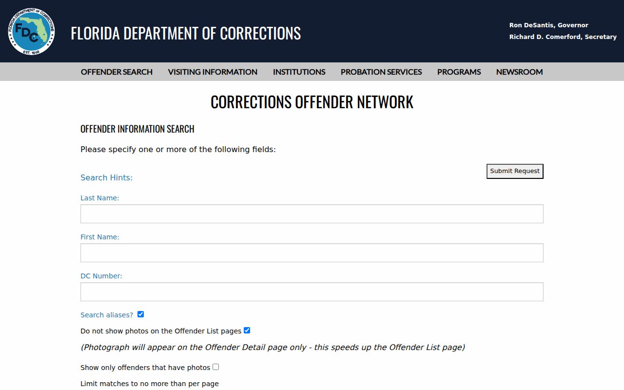 Apopka neighbors Florida corrections official search